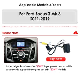 9.7"Android 13 Car radio DSP Carplay for Ford Focus 3 MK 3 2011-2017 2018 2019 Multimedia Video player 4G Screen 7862 Head Unit