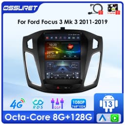 9.7"Android 13 Car radio DSP Carplay for Ford Focus 3 MK 3 2011-2017 2018 2019 Multimedia Video player 4G Screen 7862 Head Unit