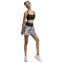 Stripes Women Sports Pants Skirt High Waist Breathable Running Exercise Short Skirt Quick Dry Tennis Skirt