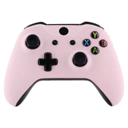 eXtremeRate Faceplate Cover Front Housing Shell Case for Xbox One S / Xbox One X Controller (Model 1708) - Sakura Pink