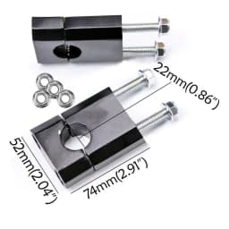 45/48mm Dirt Pit Bike Triple Tree Clamp Bar Riser Kit For 50cc 70cc 90cc 110cc 125cc CRF