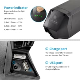 48v Ebike dorado Battery Pack 48V 14Ah 20ah for Aventon pace 500 Eahora AM100/AM200 Rambo 750XP /Krusader Electric bicycle