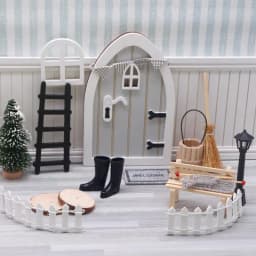14Pcs Elf Door Fairy Door Kit Miniature Elf Door Dollhouse Door Dollhouse Miniatures for Fairy Tale Girl Pretend Playset Garden