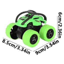 Stunt Toy Cars Friction Powered Push And Go Cars Mini Four-wheel Drive Stunt Rolling Inertial Off-road Vehicle For Kids