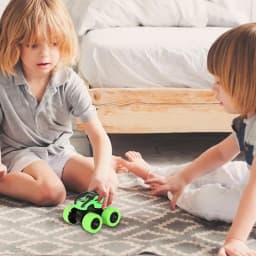 Stunt Toy Cars Friction Powered Push And Go Cars Mini Four-wheel Drive Stunt Rolling Inertial Off-road Vehicle For Kids