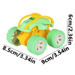Stunt Toy Cars Friction Powered Push And Go Cars Mini Four-wheel Drive Stunt Rolling Inertial Off-road Vehicle For Kids