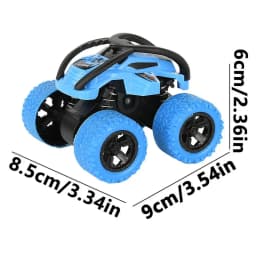 Stunt Toy Cars Friction Powered Push And Go Cars Mini Four-wheel Drive Stunt Rolling Inertial Off-road Vehicle For Kids