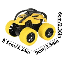 Stunt Toy Cars Friction Powered Push And Go Cars Mini Four-wheel Drive Stunt Rolling Inertial Off-road Vehicle For Kids
