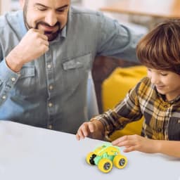 Stunt Toy Cars Friction Powered Push And Go Cars Mini Four-wheel Drive Stunt Rolling Inertial Off-road Vehicle For Kids