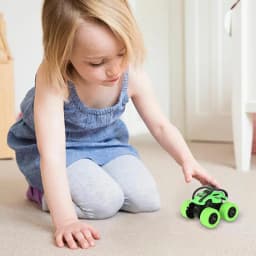 Stunt Toy Cars Friction Powered Push And Go Cars Mini Four-wheel Drive Stunt Rolling Inertial Off-road Vehicle For Kids