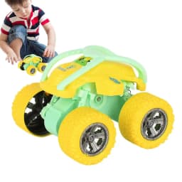 Stunt Toy Cars Friction Powered Push And Go Cars Mini Four-wheel Drive Stunt Rolling Inertial Off-road Vehicle For Kids