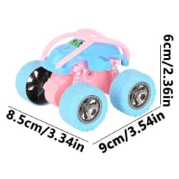 Stunt Toy Cars Friction Powered Push And Go Cars Mini Four-wheel Drive Stunt Rolling Inertial Off-road Vehicle For Kids
