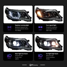 AKD Head Lamp for Subaru Forester LED Headlight 2008-2012 Headlights Forester DRL Turn Signal High Beam Angel Eye Projector Lens