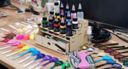 OPHIR Airbrush Acrylic Paint for Nail Art DIY Model Shoes Leather Water Based Airbrush Paint 48 Colors for Choose TA005
