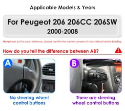 2Din Carplay Android Auto Car radio For PEUGEOT 206 206CC 206SW 2000-2008 Multimedia GPS 2din autoradio No DVD Octa Core 7862