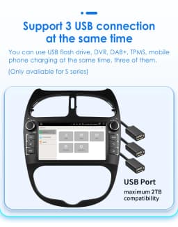2Din Carplay Android Auto Car radio For PEUGEOT 206 206CC 206SW 2000-2008 Multimedia GPS 2din autoradio No DVD Octa Core 7862