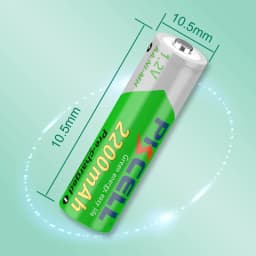 10PC AA Rechargeable Battery 1.2V 2200mA NIMH AA Low Self discharge Battery LSD Precharged Batteries for Toys Alarms Detectors