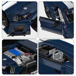 Mold King 10208 Technical Car Toys GT500 Building Blocks Bricks Sheby Car Sports Racing Car Building Block Vehicle Bricks Toys