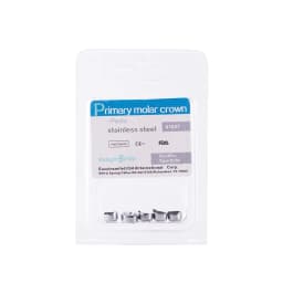 Easyinsmile Dental Crown Kids Primary Molar Ionomer Refill Stainless Steel Upper/Lower Left/Right Teeth 1st/2nd Crowns Cements