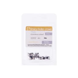 Easyinsmile Dental Crown Kids Primary Molar Ionomer Refill Stainless Steel Upper/Lower Left/Right Teeth 1st/2nd Crowns Cements