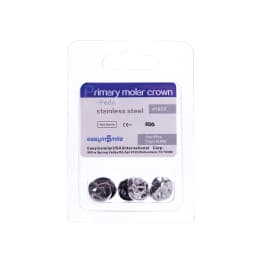 Easyinsmile Dental Crown Kids Primary Molar Ionomer Refill Stainless Steel Upper/Lower Left/Right Teeth 1st/2nd Crowns Cements