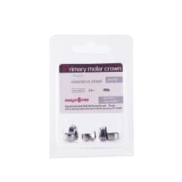 Easyinsmile Dental Crown Kids Primary Molar Ionomer Refill Stainless Steel Upper/Lower Left/Right Teeth 1st/2nd Crowns Cements