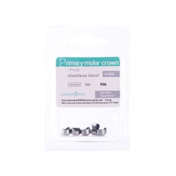 Easyinsmile Dental Crown Kids Primary Molar Ionomer Refill Stainless Steel Upper/Lower Left/Right Teeth 1st/2nd Crowns Cements