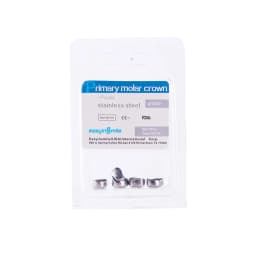 Easyinsmile Dental Crown Kids Primary Molar Ionomer Refill Stainless Steel Upper/Lower Left/Right Teeth 1st/2nd Crowns Cements