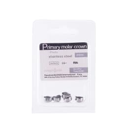 Easyinsmile Dental Crown Kids Primary Molar Ionomer Refill Stainless Steel Upper/Lower Left/Right Teeth 1st/2nd Crowns Cements