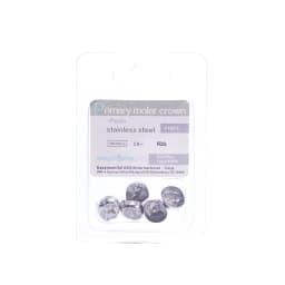 Easyinsmile Dental Crown Kids Primary Molar Ionomer Refill Stainless Steel Upper/Lower Left/Right Teeth 1st/2nd Crowns Cements