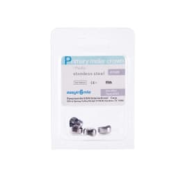 Easyinsmile Dental Crown Kids Primary Molar Ionomer Refill Stainless Steel Upper/Lower Left/Right Teeth 1st/2nd Crowns Cements