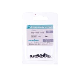 Easyinsmile Dental Crown Kids Primary Molar Ionomer Refill Stainless Steel Upper/Lower Left/Right Teeth 1st/2nd Crowns Cements