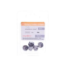 Easyinsmile Dental Crown Kids Primary Molar Ionomer Refill Stainless Steel Upper/Lower Left/Right Teeth 1st/2nd Crowns Cements