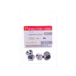 Easyinsmile Dental Crown Kids Primary Molar Ionomer Refill Stainless Steel Upper/Lower Left/Right Teeth 1st/2nd Crowns Cements