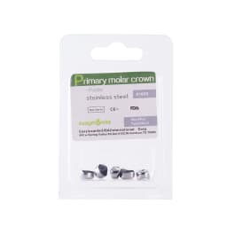 Easyinsmile Dental Crown Kids Primary Molar Ionomer Refill Stainless Steel Upper/Lower Left/Right Teeth 1st/2nd Crowns Cements