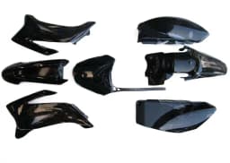 Black Plastics Fender Kit + Fuel Tank + Seat For Yamaha TTR110 TTR 110 Pit Bike