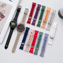 Silicone Strap for Samsung Galaxy 6 classic/6/5/5 pro/4/active 2 40mm 44mm band 20mm 22mm bracelet huawei Watch gt 4-3-pro-2-2e