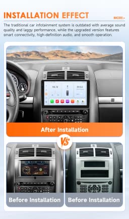 Hizpo 2 DIN Android Car Stereo For Peugeot 407 cc SW 407CC 2004 2011 Auto Radio GPS Multimedia Video Player Audio Head Unit Scre