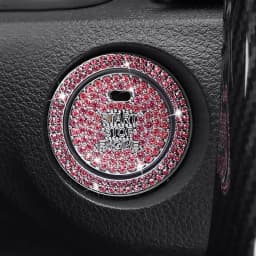 Rotary Push Start Button Cover Auto Bling Engine Cover Push Accessories Spin Button DIY Car Decoration Gift Universal Engine