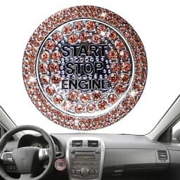Rotary Push Start Button Cover Auto Bling Engine Cover Push Accessories Spin Button DIY Car Decoration Gift Universal Engine