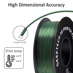GEEETECH 3D Silk PLA Filament 1kg 1.75mm Spool Wire for 3D Printer Material, Safety, Vacuum Packaging, Special Color, Bubble Fre