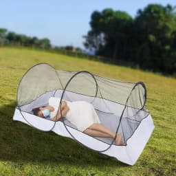 Folding Camping Tent Portable Mosquito Net Mesh Tent Single Person Tent Outdoor Canopy Sun Shelter Camping Mosquito Net Tent