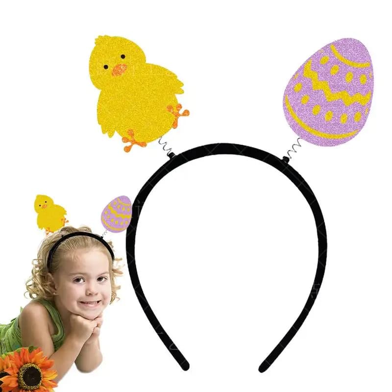 Easter Rabbit Headband Easter Egg Hairband Festive Kids Headband Universal Easter Accessories For Party Home Festival