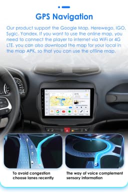 Hizpo 2 Din Android 13 For Jeep Renegade 2016 - 2020 Car Radio Multimedia Video Player Stereo Navigation GPS Carplay Auto 7862