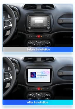Hizpo 2 Din Android 13 For Jeep Renegade 2016 - 2020 Car Radio Multimedia Video Player Stereo Navigation GPS Carplay Auto 7862