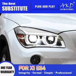 AKD Head Lamp for BMW X1 LED Headlight 2010-2015 Headlights E84 DRL Turn Signal High Beam Angel Eye Projector Lens