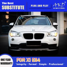 AKD Head Lamp for BMW X1 LED Headlight 2010-2015 Headlights E84 DRL Turn Signal High Beam Angel Eye Projector Lens