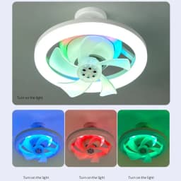 Smart Ceiling Fan Fans With Lights Remote Control Bedroom Decor Ventilator Lamp Silent