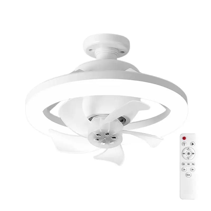 Smart Ceiling Fan Fans With Lights Remote Control Bedroom Decor Ventilator Lamp Silent