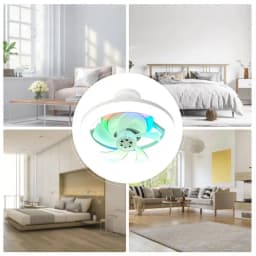 Smart Ceiling Fan Fans With Lights Remote Control Bedroom Decor Ventilator Lamp Silent